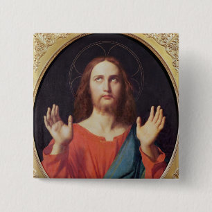 Christ 15 Cm Square Badge