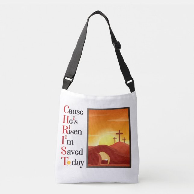 Christ Acronym All Over Tote Body Bag (Front)