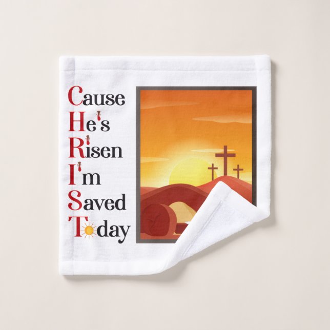 Christ Acronym Bath Towel Set (Wash Cloth)
