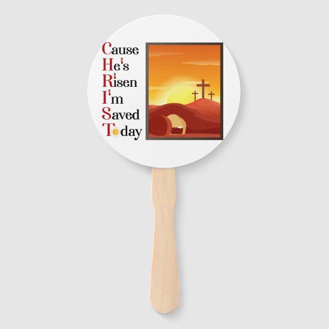 Christ Acronym Church Fan (Front)