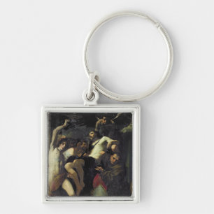 Christ Adored by Angels, St. Sebastian Key Ring
