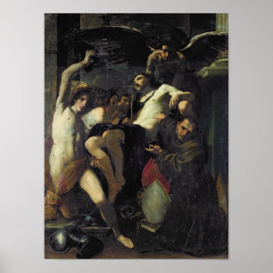 Christ Adored by Angels, St. Sebastian Poster