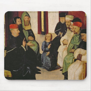 Christ Among the Doctors (oil on panel) Mouse Pad