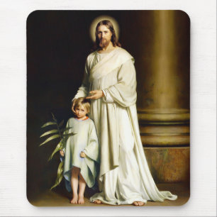 Christ and Child. Fine Art Easter Gift Mousepads