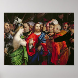 Christ and the Adulteress, c.1527-29 Poster