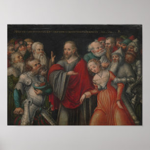 Christ and the Adulteress Poster