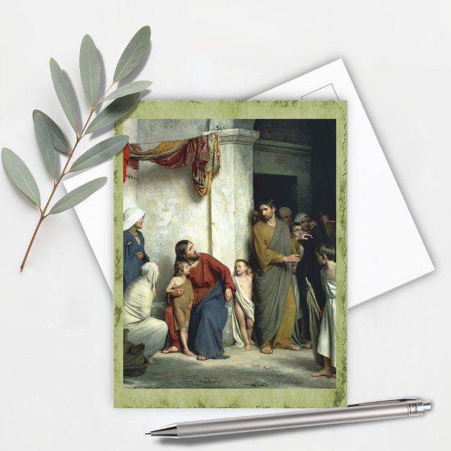 Christ and the Children by Carl Bloch Postcard (Creator Uploaded)