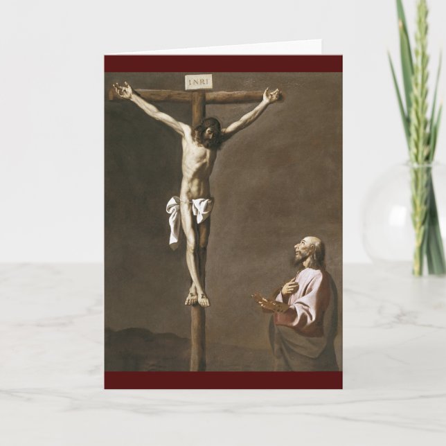 Christ and the Cross Holiday Card (Front)