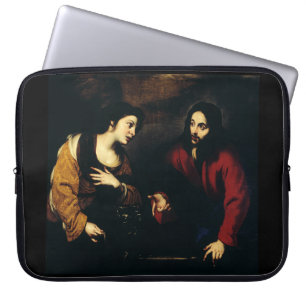 Christ and the Woman of Samaria Laptop Sleeve