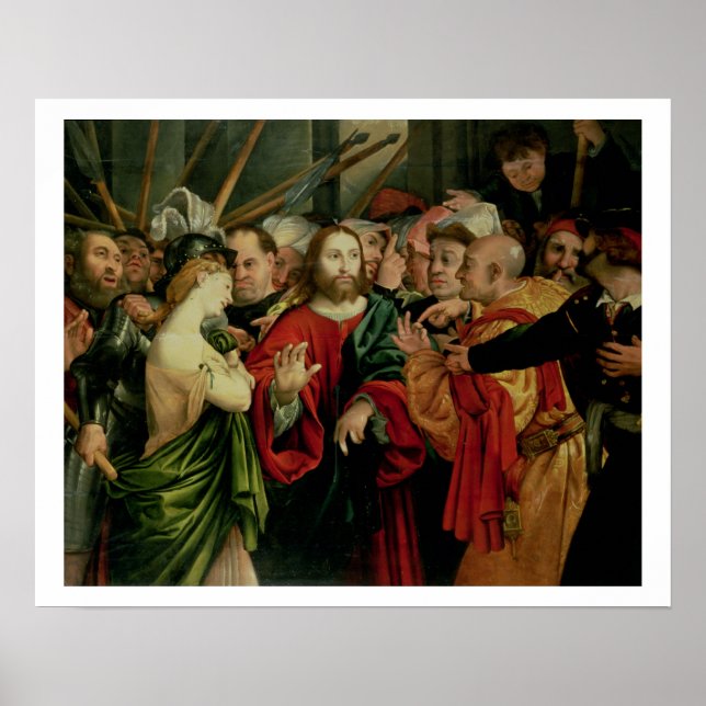 Christ and the Woman Taken in Adultery 2 Poster (Front)