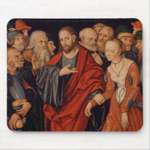 Christ and the Woman taken in Adultery Mouse Pad