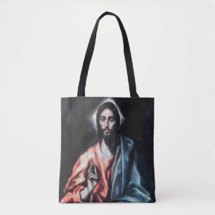 Christ as Saviour by El Greco Tote Bag