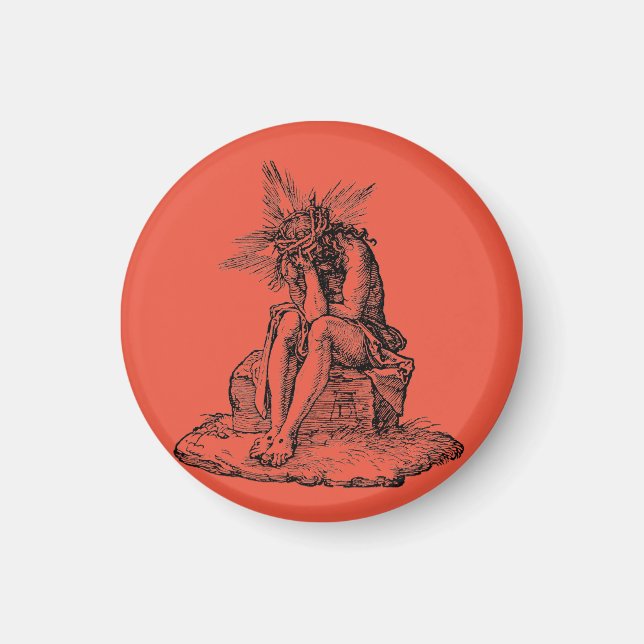 Christ as the Man of Sorrows Fine Art Magnet (Front)