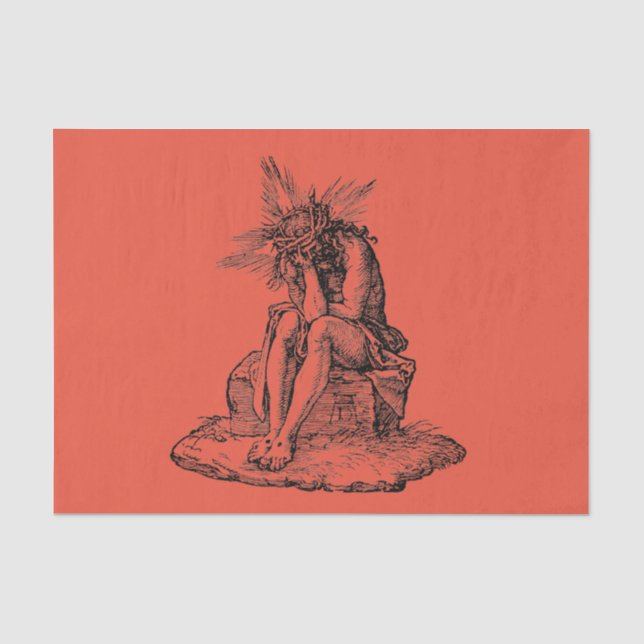 Christ as the Man of Sorrows Fine Art Tissue Paper (Front)