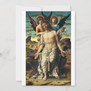 Christ as the Redeemer by Andrea Mantegna Holiday Card