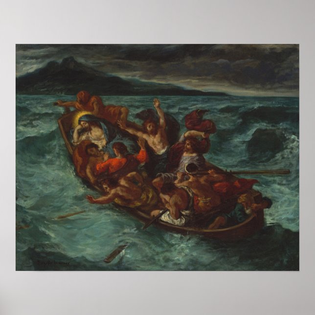 Christ Asleep during the Tempest Poster (Front)