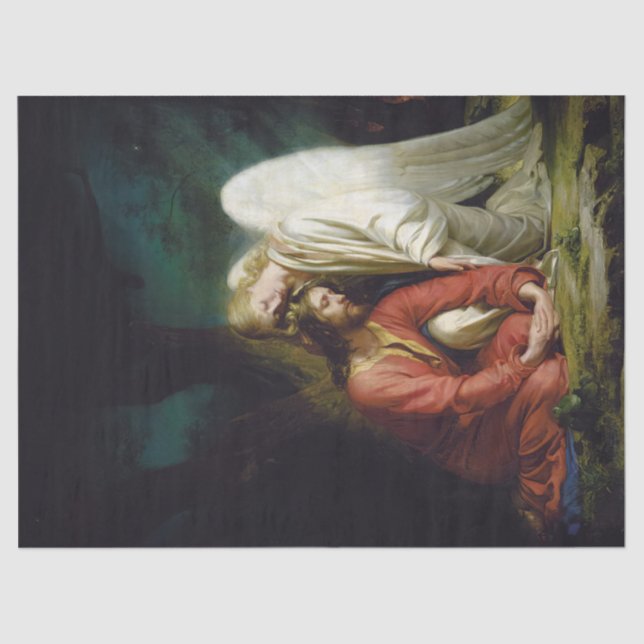 Christ at Gethsemane by Carl Bloch Tissue Paper (Front)