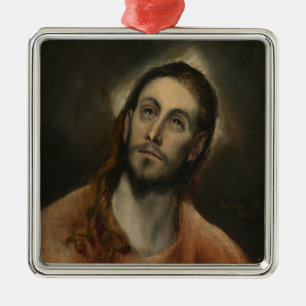 Christ at Prayer, 1585-87 (oil on canvas) Metal Ornament