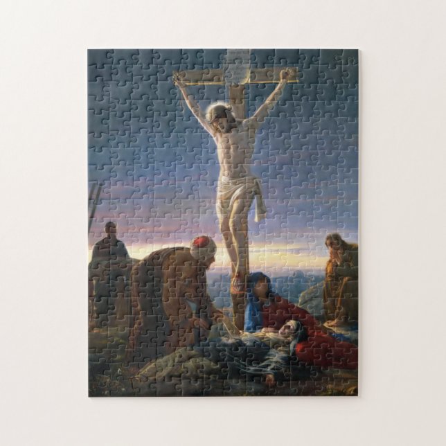 Christ at the Cross by Carl Bloch Puzzle (Vertical)