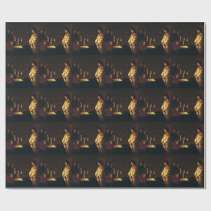 Christ before Caiaphas by Honthorst Fine Art Wrapping Paper
