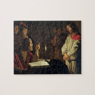 Christ Before Caiaphas (oil on canvas) Jigsaw Puzzle