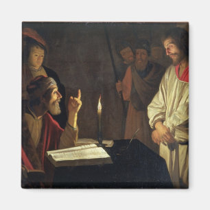 Christ Before Caiaphas (oil on canvas) Magnet