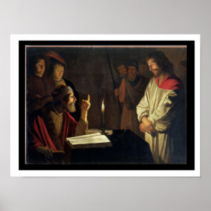Christ Before Caiaphas (oil on canvas) Poster