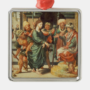 Christ Before Pilate Metal Ornament