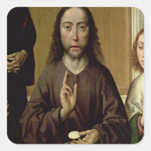 Christ Blessing 2 Square Sticker