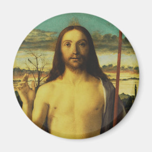Christ Blessing by Giovanni Bellini Magnet