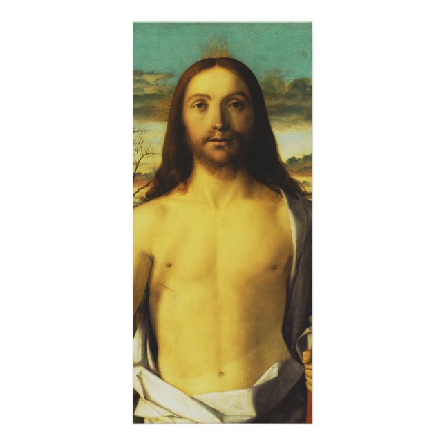 Christ Blessing by Giovanni Bellini   Rack Card (Front)