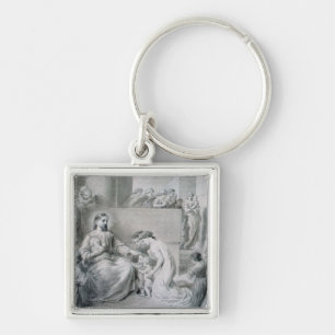 Christ Blessing Little Children Key Ring