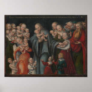 Christ Blessing the Children Poster