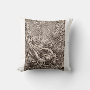 Christ Born to Heaven by Angels Cushion