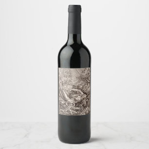Christ Born to Heaven by Angels Wine Label