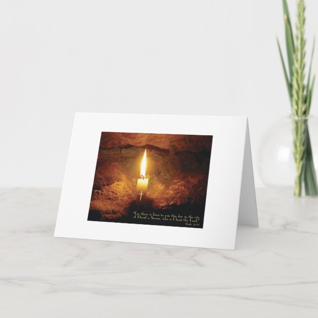"Christ Candle" Christian Art Card (Front)