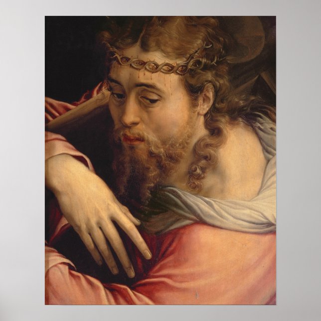 Christ Carrying the Cross, 1540-45 (oil on panel) Poster (Front)