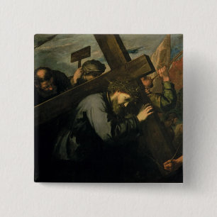 Christ Carrying the Cross, 1635 15 Cm Square Badge