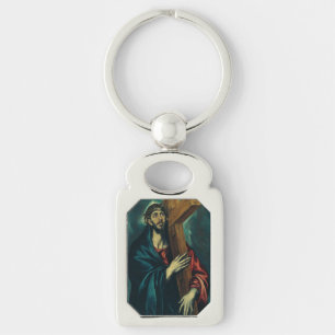 Christ Carrying the Cross by El Greco Key Ring