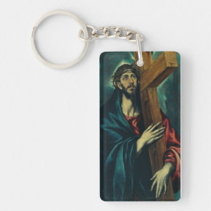 Christ Carrying the Cross by El Greco Key Ring