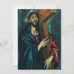 Christ Carrying the Cross by El Greco Thank You Card