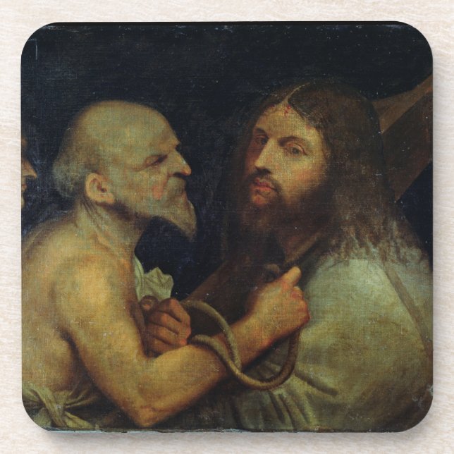 Christ Carrying the Cross Coaster (Front)