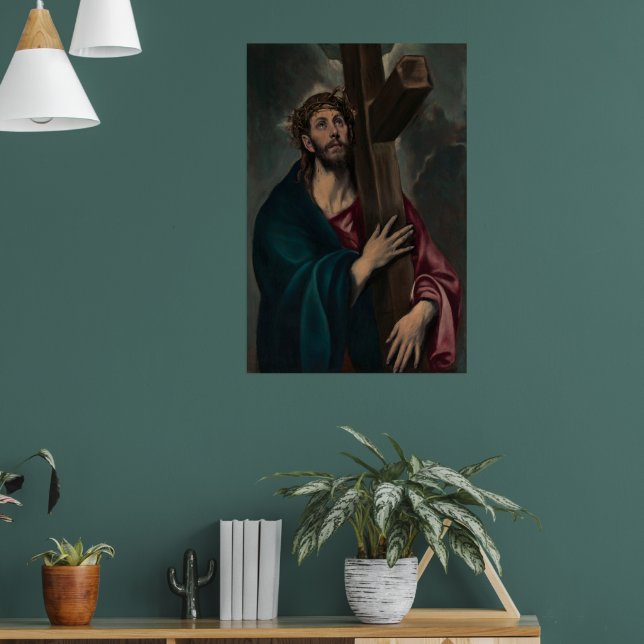 Christ Carrying the Cross (Dark) Poster (Living Room 1)