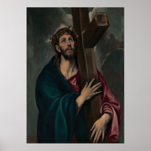 Christ Carrying the Cross (Dark) Poster