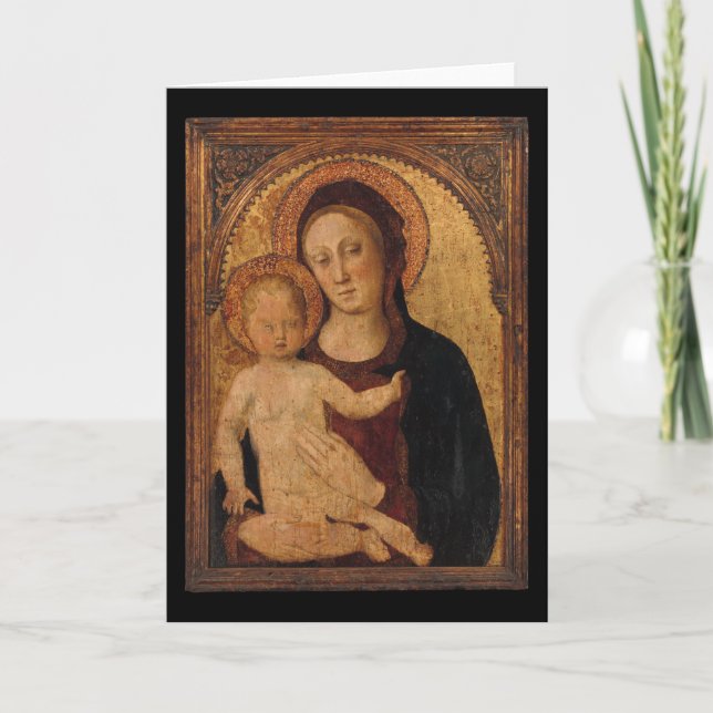Christ Child in  Arch with Mother Holiday Card (Front)