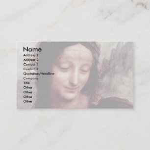 Christ Child With St. Anne Maria Lamb  By Leonardo Business Card