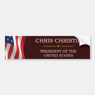 Christ Christie President V3 Bumper Sticker