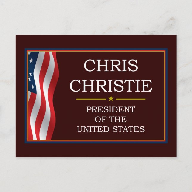 Christ Christie President V3 Postcard (Front)