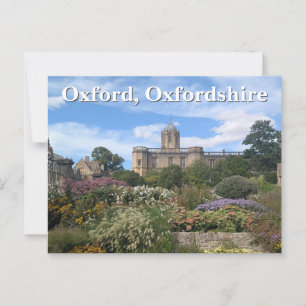 Christ Church Memorial Garden, Oxford Postcard