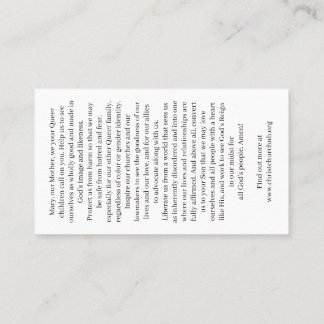 Christ Church Rainbow Madonna Card